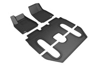 3D MAXpider 2016-2018 Tesla Model X 6-Seats w/ Console Kagu 1st/2nd/3rd Rows Floormats - Black | L1TL00901509