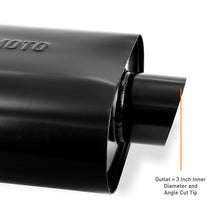 Load image into Gallery viewer, Mishimoto Muffler with 2.5in Center Inlet/Outlet - Angled Tip - Black Muffler Mishimoto
