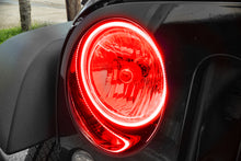 Load image into Gallery viewer, Oracle 07-17 Jeep Wrangler Surface Mount LED Headlight Halo Kit - Red
