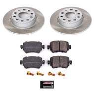 Power Stop 15-22 Volkswagen Passat Rear Semi-Coated Rotor Kit Brake Kits - Performance Blank PowerStop   