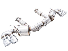 Load image into Gallery viewer, AWE Tuning 2020 Chevrolet Corvette (C8) Touring Edition Exhaust - Quad Chrome Silver Tips Catback AWE Tuning

