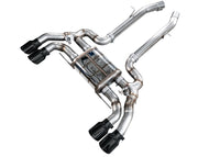 AWE Tuning 20-25 BMW X3 M/M Comp (F97) AWD SwitchPath Axle-back Exhaust - Diamond Black Tips | 3025-43301