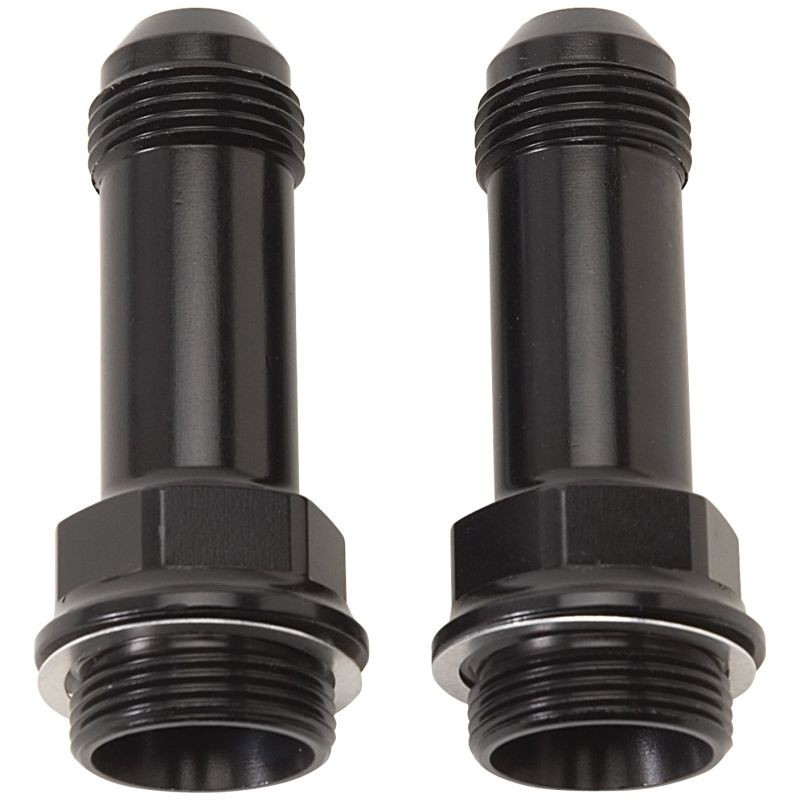 Russell Performance 7/8in -20 x -6 AN Male Flare Extended (2 pcs.) (Black) Russell