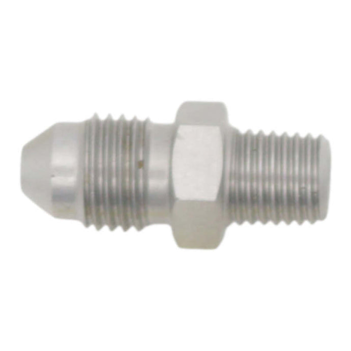 DeatschWerks 3AN Male Flare to 1/16in NPT Male - Anodized Stainless Steel Fittings DeatschWerks