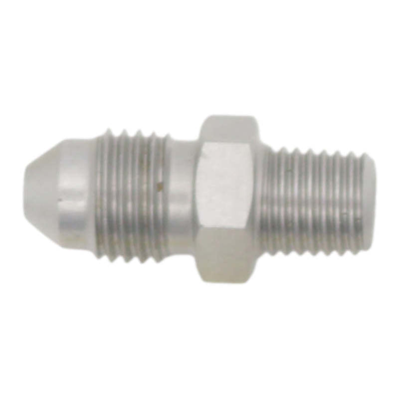 DeatschWerks 3AN Male Flare to 1/16in NPT Male - Anodized Stainless Steel Fittings DeatschWerks