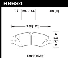 Load image into Gallery viewer, Hawk 10-13 Range Rover/Range Rover Sport Supercharged Performance Ceramic Street Front Brake Pads Brake Pads - Performance Hawk Performance   
