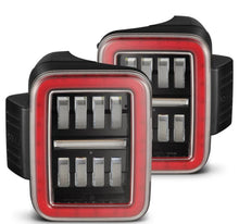 Load image into Gallery viewer, AlphaRex 19-24 Jeep Gladiator JT Nova-Series Prismatic LED Tail Lights - Black-Red AlphaRex
