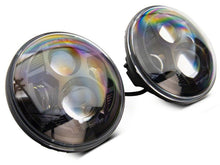 Load image into Gallery viewer, Raxiom 07-18 Jeep Wrangler JK 7-In LED Headlights- Blk Housing (Clear Lens) Headlights Raxiom
