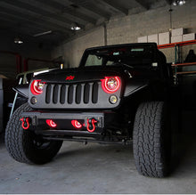 Load image into Gallery viewer, Oracle 07-17 Jeep Wrangler LED Fog Light Halo Kit - Red
