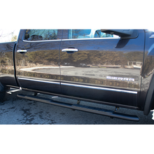 Load image into Gallery viewer, Fishbone Offroad 07-18 Chevrolet Silverado 1500/2500/3500 Crew Cab Oval Side Steps - Black Textured Fishbone Offroad
