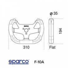 Load image into Gallery viewer, Sparco F10A Suede Black Steering Wheel | 015P270SSN

