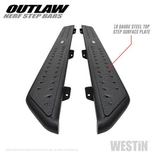 Load image into Gallery viewer, Westin 2020 Jeep Gladiator Outlaw Nerf Step Bars - Textured Black Westin
