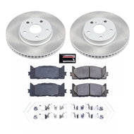 Power Stop 07-17 Toyota Camry Front Semi-Coated Rotor Kit Brake Kits - Performance Blank PowerStop   