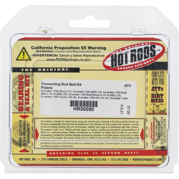 Hot Rods 09-12/2014 Polaris Sportsman 850 XP EPS 850cc Connecting Rod Bolt Kit Uncategorized Hot Rods   