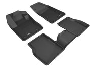 3D MAXpider 2017-2020 Jeep Compass Kagu 1st & 2nd Row Floormats - Black | L1JP01601509
