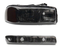Load image into Gallery viewer, Raxiom 99-06 GMC Sierra 1500 Axial Series OEM Crystal Rep Headlights- Chrome Housing- Smoked Lens Headlights Raxiom
