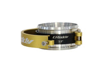 Load image into Gallery viewer, GReddy 3.5 Inch Gold Anodized Aluminum Boost Tube Clamp Set | 22420350
