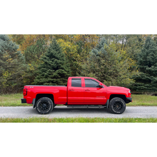 Load image into Gallery viewer, Fishbone Offroad 07-18 Chevrolet Silverado 1500/2500/3500 Double Cab Oval Side Steps -Black Textured Fishbone Offroad
