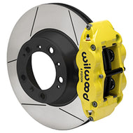 Wilwood 99-12 Porsche 911(996/997) Superlite 4R Rear Brake Kit Slotted 14.00in Rotor W/Lines - Ylw Wilwood