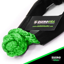 Load image into Gallery viewer, Rhino USA Synthetic Soft Shackle Green Shackle Kits Rhino USA
