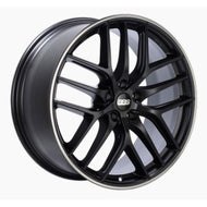 BBS CC-R 20x9.5 5x112 ET48 Satin Black Polished Rim Protector Wheel -82mm PFS/Clip Required | CC0601BPO