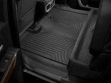 Load image into Gallery viewer, WeatherTech 19-23 Chevrolet Silverado 1500 Crew Cab; Bucket Seating Rear FloorLiner HP - Black

