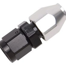 Load image into Gallery viewer, Russell Performance Black/Silver -6 AN Male 37 Degree to 3/8in Aluminum Tube Russell
