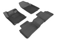 3D MAXpider 2013-2015 Nissan Altima Sedan Kagu 1st & 2nd Row Floormats - Black | L1NS07301509