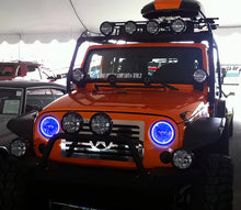 Load image into Gallery viewer, Oracle 07-17 Jeep Wrangler Surface Mount LED Headlight Halo Kit - Blue
