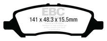 Load image into Gallery viewer, EBC 12+ Dodge Dart 1.4 Turbo Ultimax2 Rear Brake Pads Brake Pads - OE EBC   
