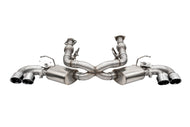 Corsa 20-24 Corvette C8 3in Valved Cat-Back 4.5in Pol Quad Tips Fits Factory Perf Exhaust DeletesAFM Catback CORSA Performance