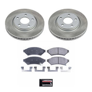 Power Stop 2005 Saturn Relay Front Semi-Coated Rotor Kit Brake Kits - Performance Blank PowerStop   