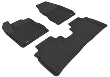 Load image into Gallery viewer, 3D MAXpider 2009-2014 Nissan Murano Kagu 1st &amp; 2nd Row Floormats - Black | L1NS01801509
