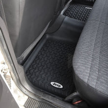 Load image into Gallery viewer, Rugged Ridge Floor Liner Rear Black 1984-2001 Jeep Logo Cherokee XJ Rugged Ridge
