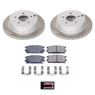Power Stop 07-09 Suzuki XL-7 Rear Semi-Coated Rotor Kit Brake Kits - Performance Blank PowerStop   
