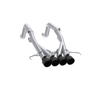 MBRP 14-19 Chevrolet Corvette 6.2L 3in Axle-Back Muffler Bypass Quad Exit Black Tips w/ FREE SHIPPING | S7008304BT