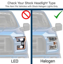 Load image into Gallery viewer, Raxiom 15-17 Ford F-150 Projector Headlights w/ LED Accent- Chrome Housing (Clear Lens) Headlights Raxiom
