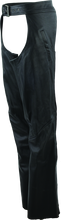 Load image into Gallery viewer, Kuryakyn Leather By River Road Plains Leather Chaps Black Womens - Small Pants Kuryakyn
