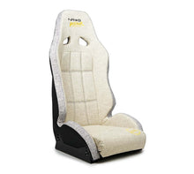 Load image into Gallery viewer, NRG Defender Water Resistant Steel Frame Susp. Seat - Tan w/ Sand Trim/Defender Logo/Side Bracket | DF-100BH-S
