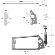 Load image into Gallery viewer, QA1 Heavy Duty Pro Rear Drag 4-Link System - Single Adjustable - 150lb Springs | R170-150
