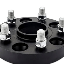 Load image into Gallery viewer, Mishimoto Wheel Spacers - 5x120 - 64.1 CB - M14 x1.5 - 25mm - BK Wheel Spacers &amp; Adapters Mishimoto
