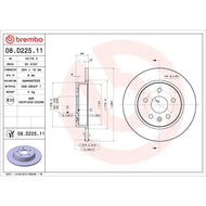 Brembo OE 17-21 Chevy Bolt EV/16-19 Cruze/Volt Friction Brake Disc | 08.D225.11