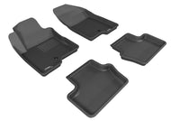 3D MAXpider 2007-2017 Jeep Compass/Patriot Kagu 1st & 2nd Row Floormats - Black | L1JP00901509