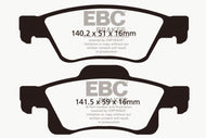 EBC 11+ Dodge Durango 3.6 Ultimax2 Rear Brake Pads Brake Pads - OE EBC   