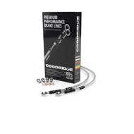 Goodridge 2011 Harley-Davidson FLSTF (w/ABS) Clear Front Brake Line w/Clear Fitting | HD0117-2FC-CL