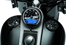 Load image into Gallery viewer, Kuryakyn Alley Cat Fuel &amp; Battery Gauge Gloss Black Kuryakyn
