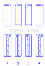 Load image into Gallery viewer, King Engine Bearings Toyota 1Mzfe (Size +0.25mm) Main Bearing Set King Engine Bearings
