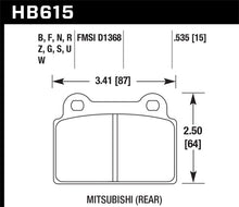 Load image into Gallery viewer, Hawk EVO X DTC-60 Race Rear Brake Pads Brake Pads - Racing Hawk Performance   
