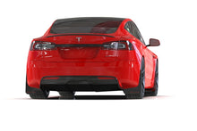 Load image into Gallery viewer, Rally Armor 21-24 Tesla Model S / S Plaid Black UR Mud Flap w/White Logo Mud Flaps Rally Armor   

