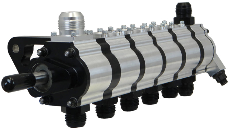 Moroso 6 Stage Dry Sump Oil Pump w/Fuel Pump Drive - Tri-Lobe - Left Side - 1.200 Pressure Oil Pumps Moroso